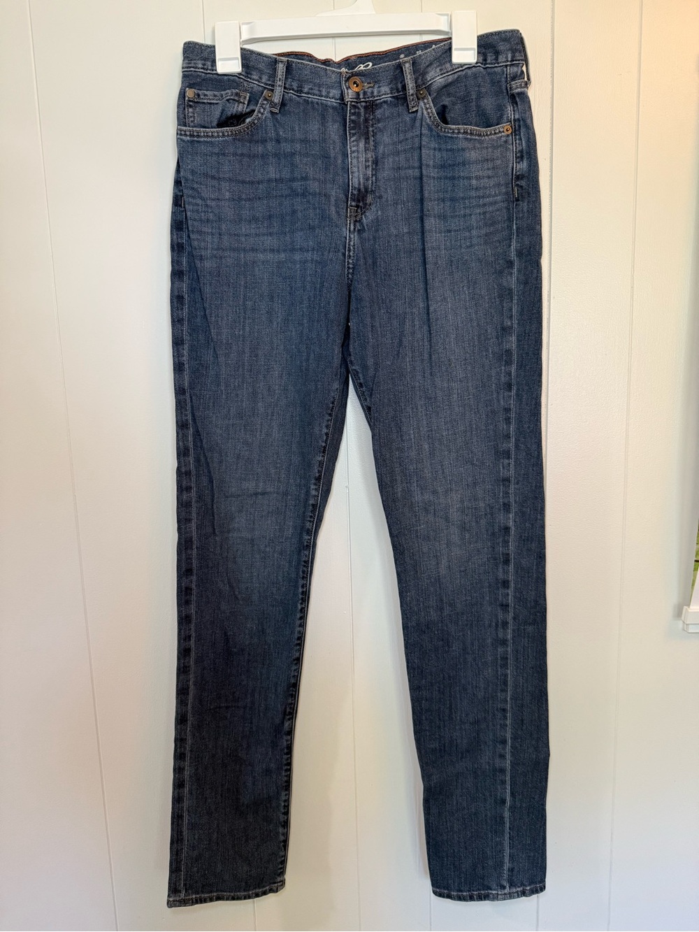 Eddie Bauer Woman’s 6 Tall Dark Indigo Boyfriend Slim Jeans